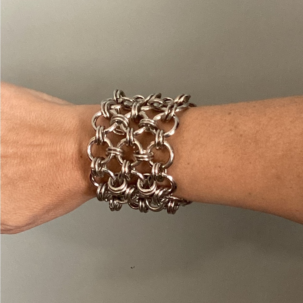 Stunning silver cuff bracelet